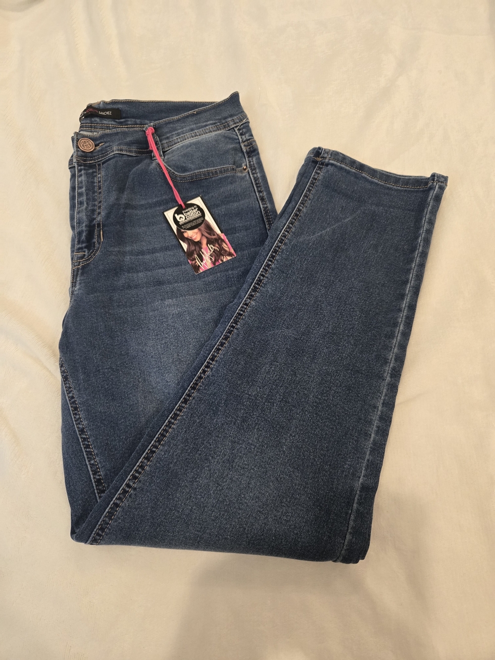 Women’s Skinny High-Rise Jeans in Dark Blue by (no brand) 0052